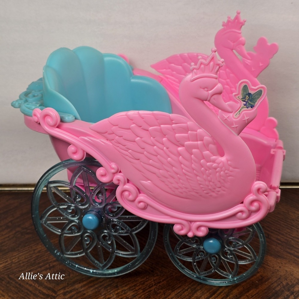 Barbie Swan Lake Doll Carriage Only Vintage 2002 Mattel Pink Blue Toy